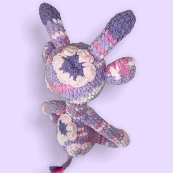 Handmade Crochet Flower Giraffe Plushie Large Handcrafted Stuffed Animal - Picture 9 of 9